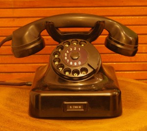 old fashioned telephone